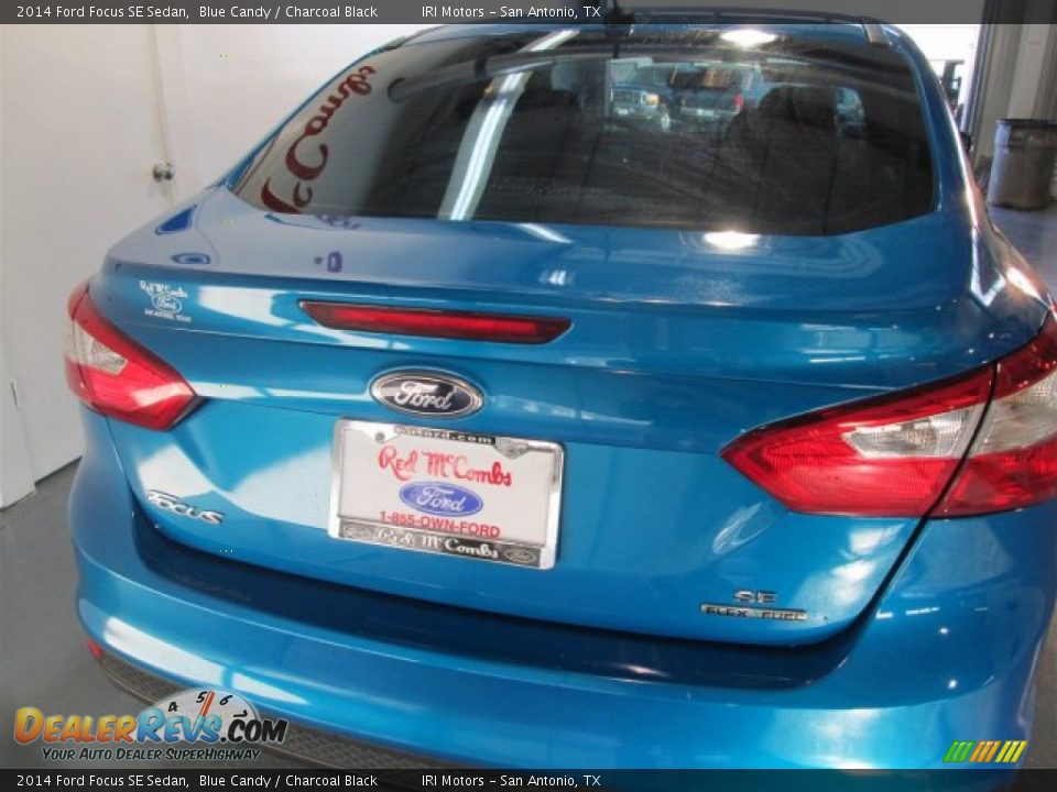2014 Ford Focus SE Sedan Blue Candy / Charcoal Black Photo #6