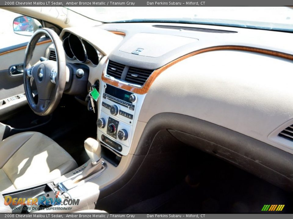 2008 Chevrolet Malibu LT Sedan Amber Bronze Metallic / Titanium Gray Photo #9