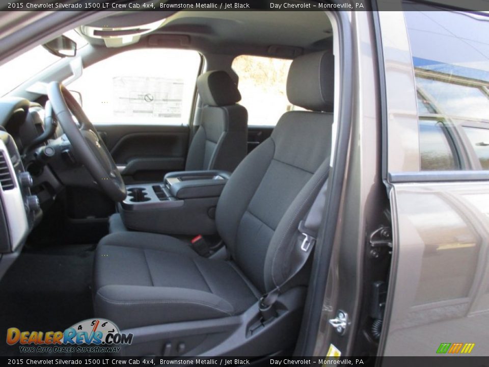 2015 Chevrolet Silverado 1500 LT Crew Cab 4x4 Brownstone Metallic / Jet Black Photo #13