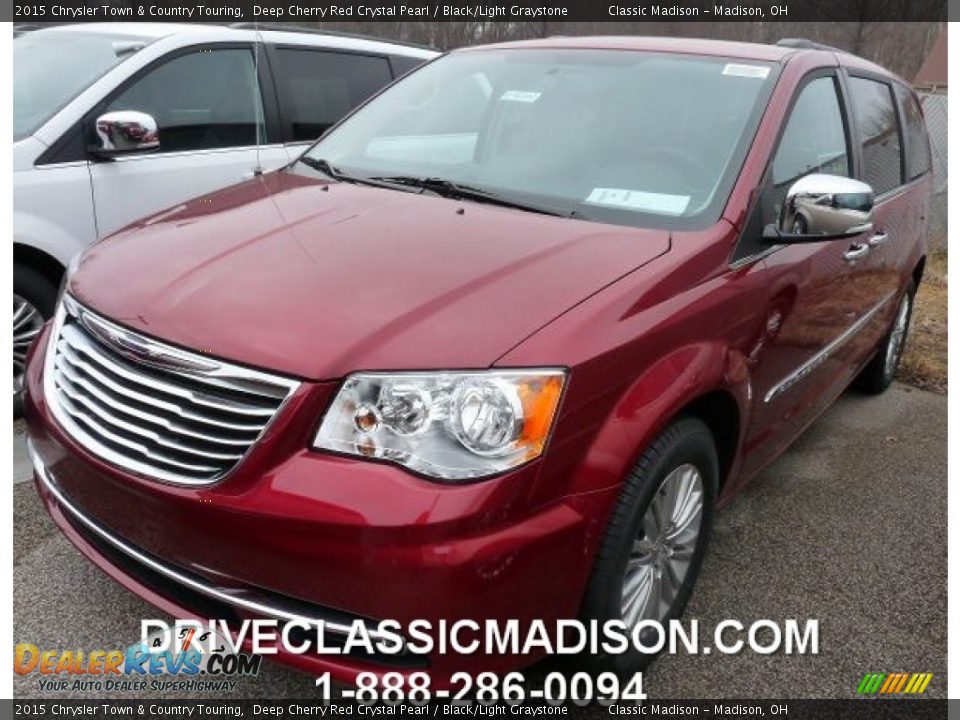 2015 Chrysler Town & Country Touring Deep Cherry Red Crystal Pearl / Black/Light Graystone Photo #1