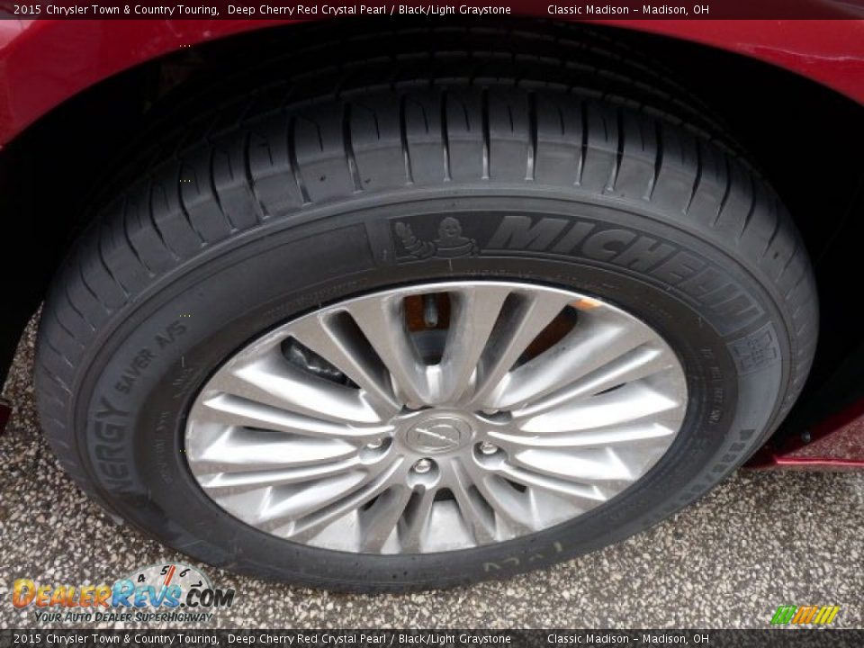 2015 Chrysler Town & Country Touring Deep Cherry Red Crystal Pearl / Black/Light Graystone Photo #4