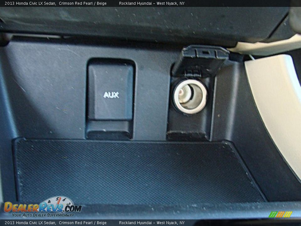 2013 Honda Civic LX Sedan Crimson Red Pearl / Beige Photo #19