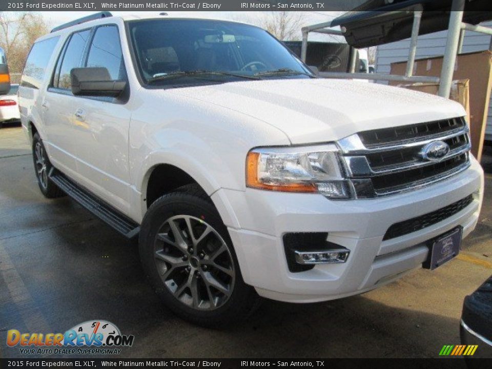 2015 Ford Expedition EL XLT White Platinum Metallic Tri-Coat / Ebony Photo #1