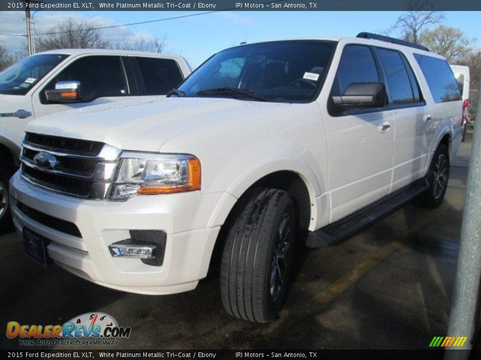 2015 Ford Expedition EL XLT White Platinum Metallic Tri-Coat / Ebony Photo #3