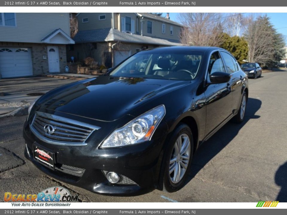 2012 Infiniti G 37 x AWD Sedan Black Obsidian / Graphite Photo #1