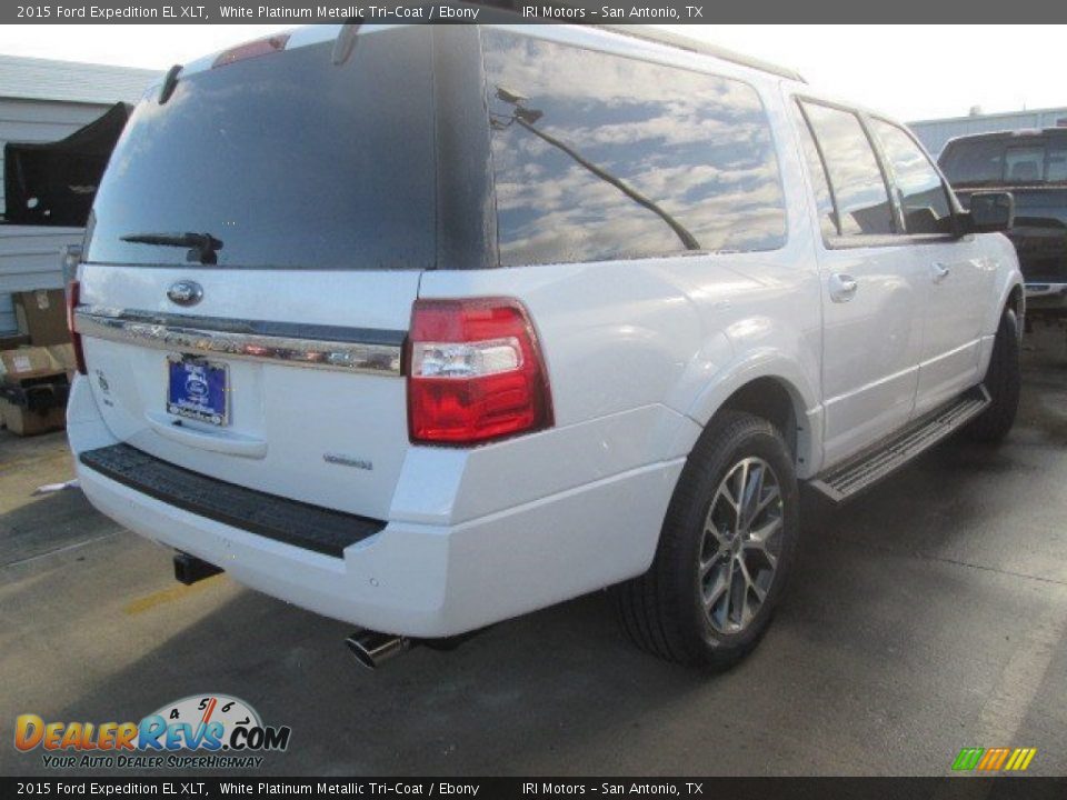 2015 Ford Expedition EL XLT White Platinum Metallic Tri-Coat / Ebony Photo #4