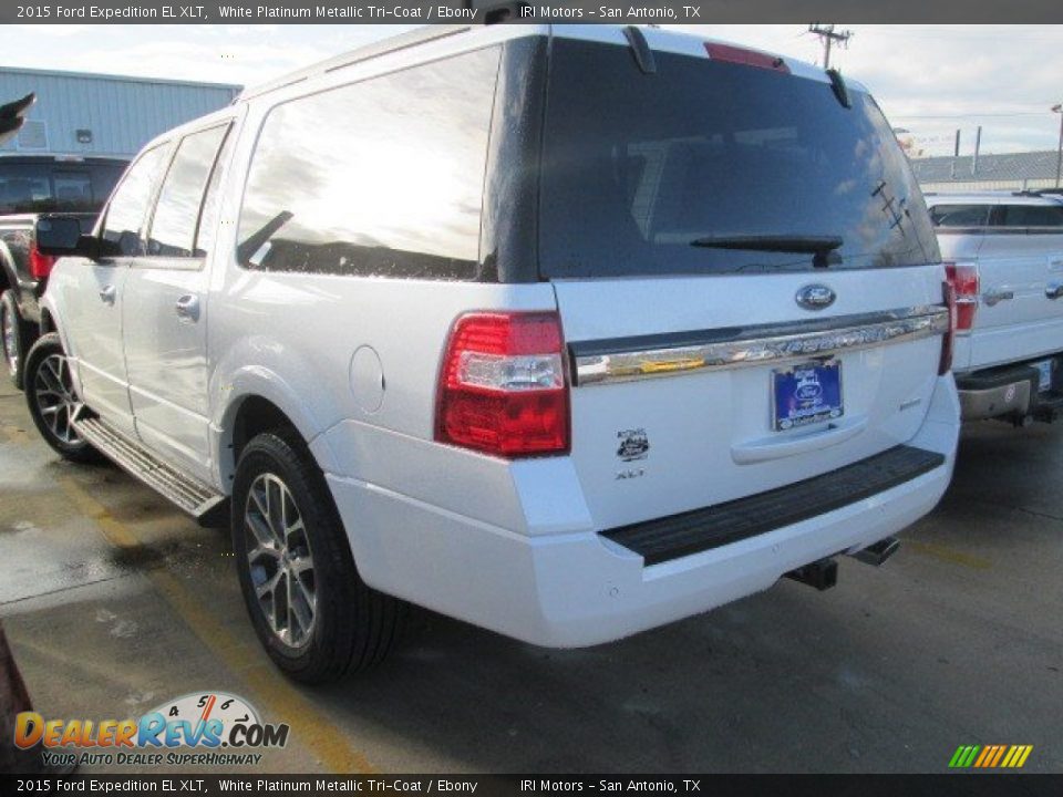 2015 Ford Expedition EL XLT White Platinum Metallic Tri-Coat / Ebony Photo #5
