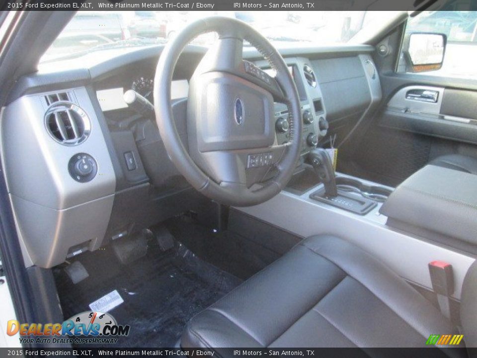 2015 Ford Expedition EL XLT White Platinum Metallic Tri-Coat / Ebony Photo #6