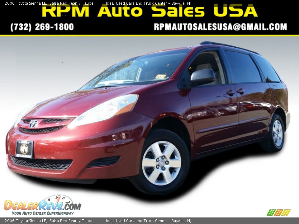 2006 Toyota Sienna LE Salsa Red Pearl / Taupe Photo #1