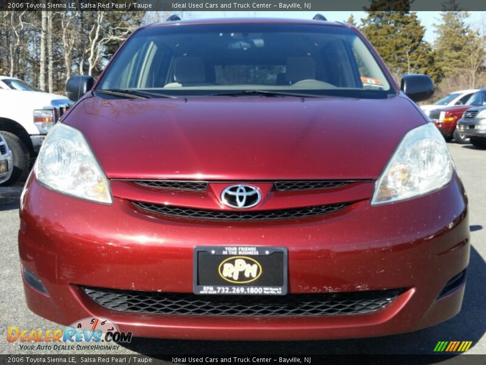 2006 Toyota Sienna LE Salsa Red Pearl / Taupe Photo #2