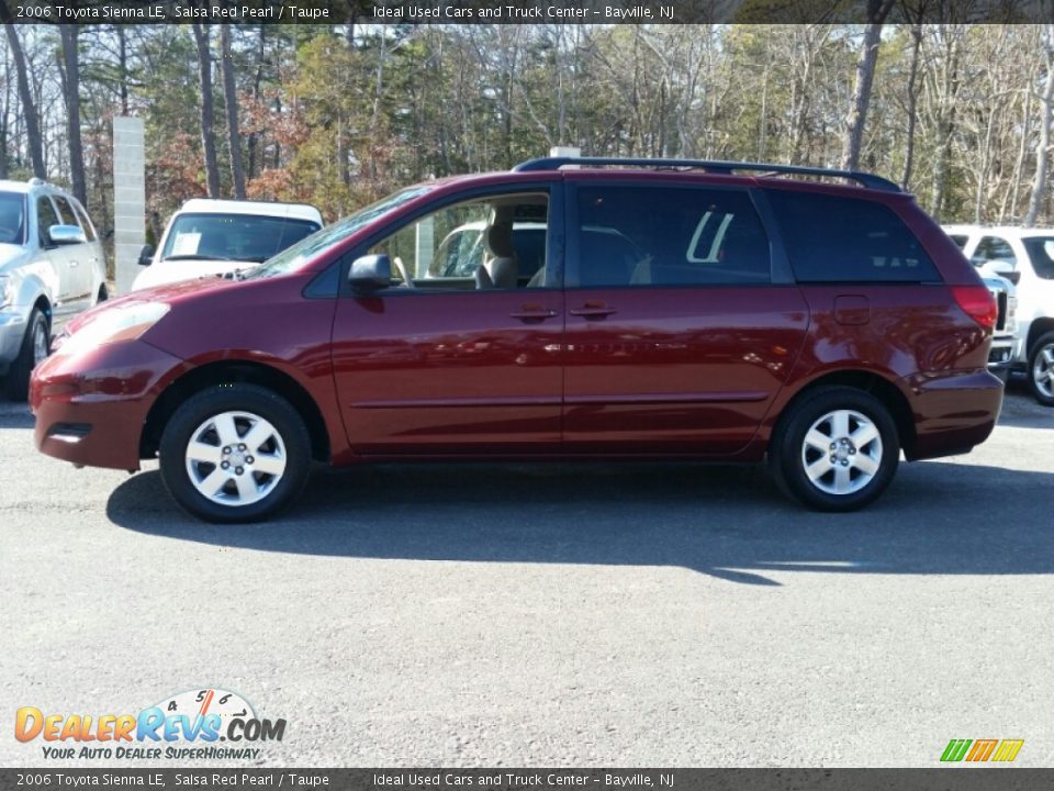 2006 Toyota Sienna LE Salsa Red Pearl / Taupe Photo #3