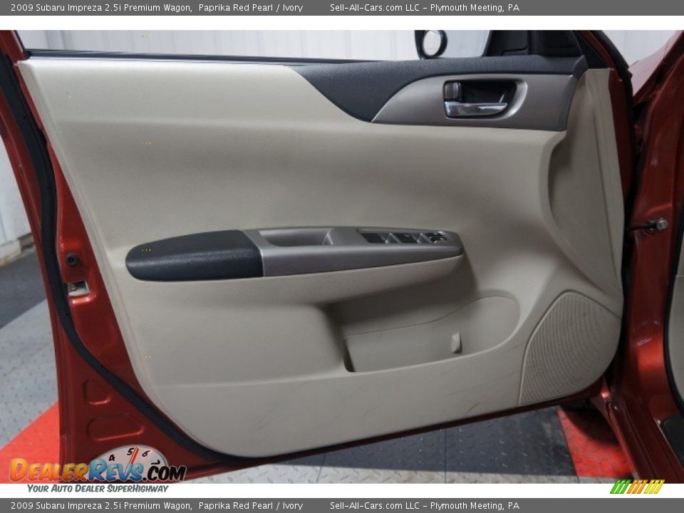 2009 Subaru Impreza 2.5i Premium Wagon Paprika Red Pearl / Ivory Photo #12
