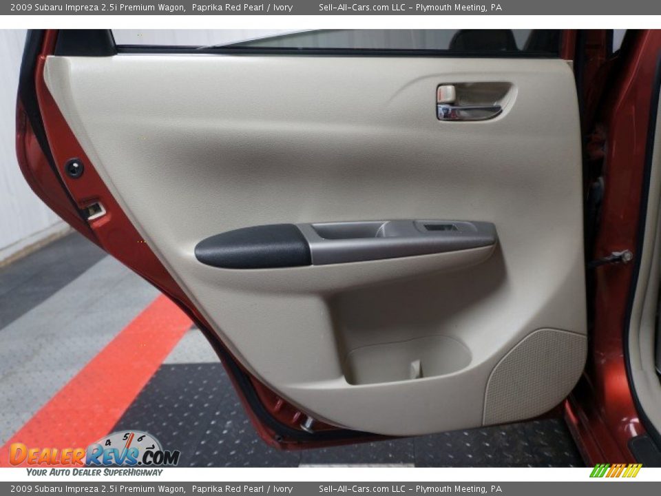 2009 Subaru Impreza 2.5i Premium Wagon Paprika Red Pearl / Ivory Photo #15