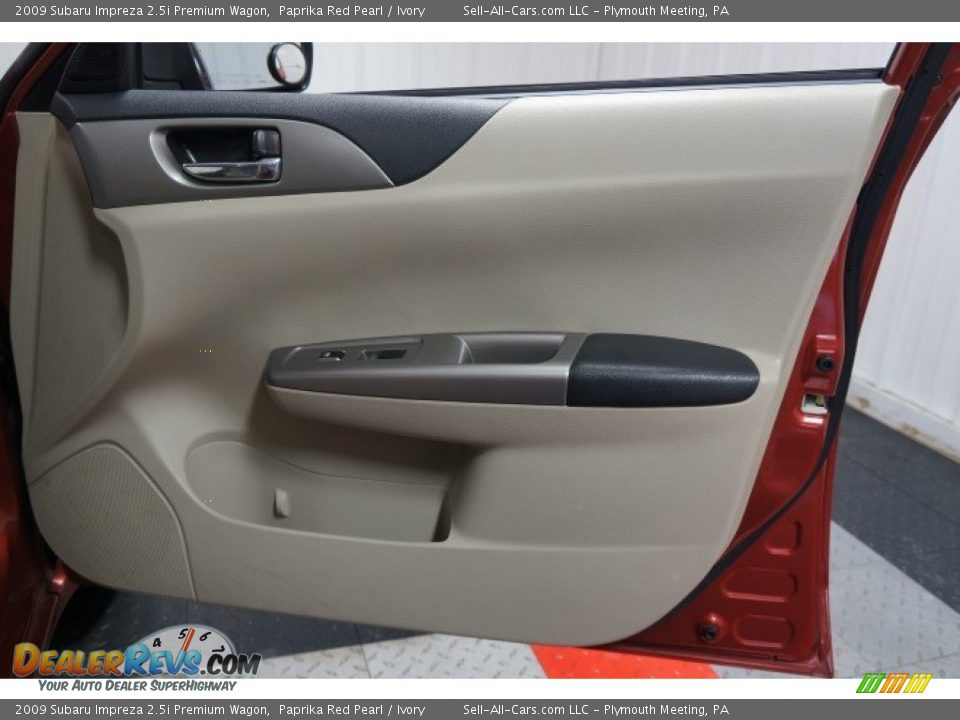 2009 Subaru Impreza 2.5i Premium Wagon Paprika Red Pearl / Ivory Photo #17
