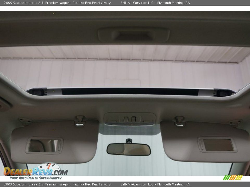 2009 Subaru Impreza 2.5i Premium Wagon Paprika Red Pearl / Ivory Photo #20
