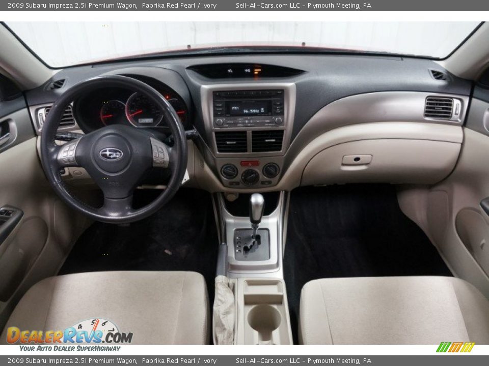 2009 Subaru Impreza 2.5i Premium Wagon Paprika Red Pearl / Ivory Photo #21