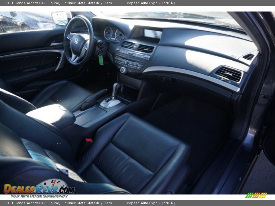 2011 Honda Accord EX-L Coupe Polished Metal Metallic / Black Photo #19