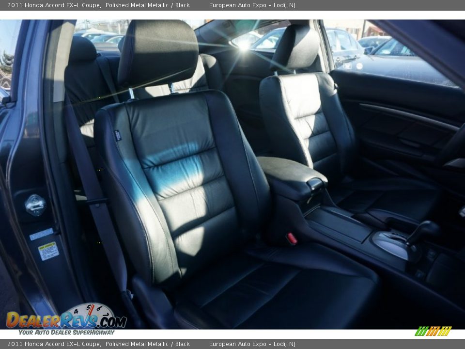 2011 Honda Accord EX-L Coupe Polished Metal Metallic / Black Photo #20