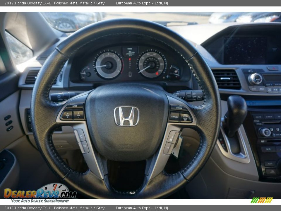 2012 Honda Odyssey EX-L Polished Metal Metallic / Gray Photo #28