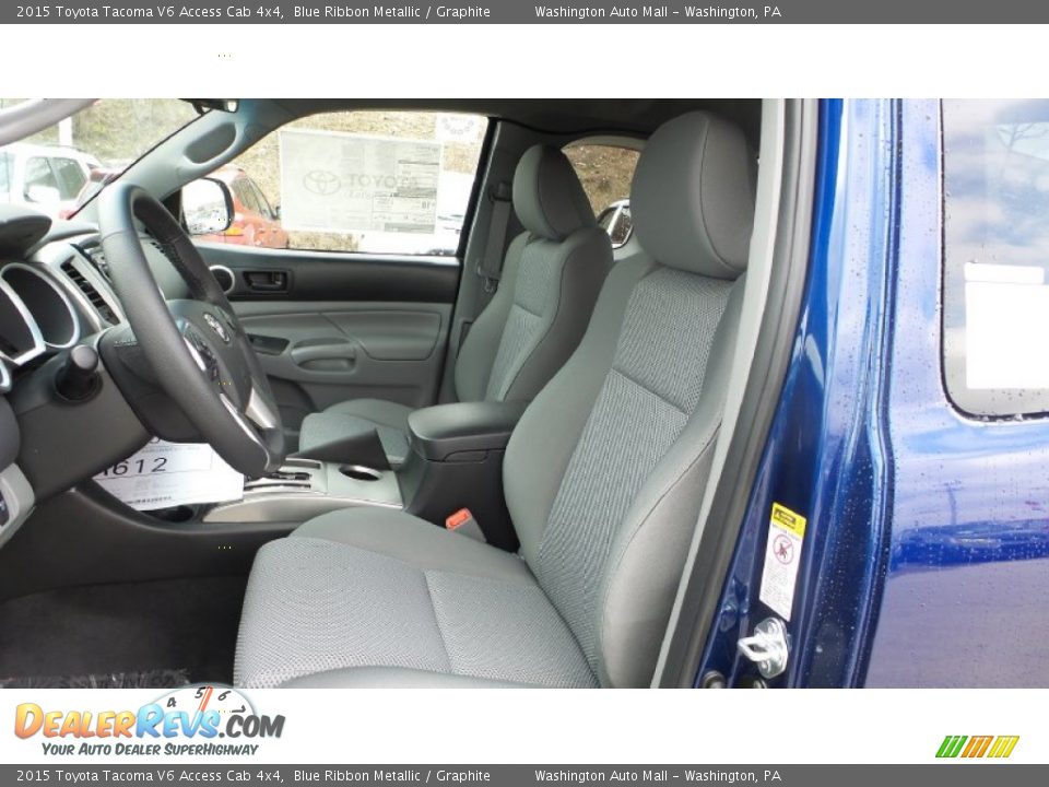 2015 Toyota Tacoma V6 Access Cab 4x4 Blue Ribbon Metallic / Graphite Photo #10