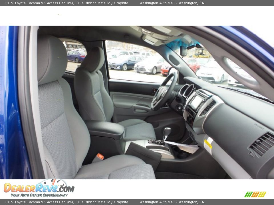 2015 Toyota Tacoma V6 Access Cab 4x4 Blue Ribbon Metallic / Graphite Photo #15