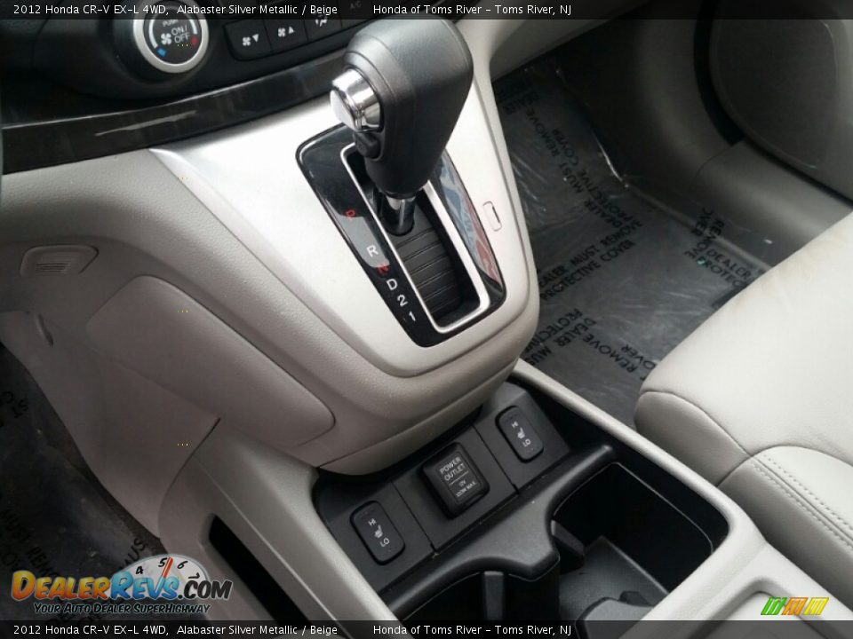 2012 Honda CR-V EX-L 4WD Alabaster Silver Metallic / Beige Photo #23