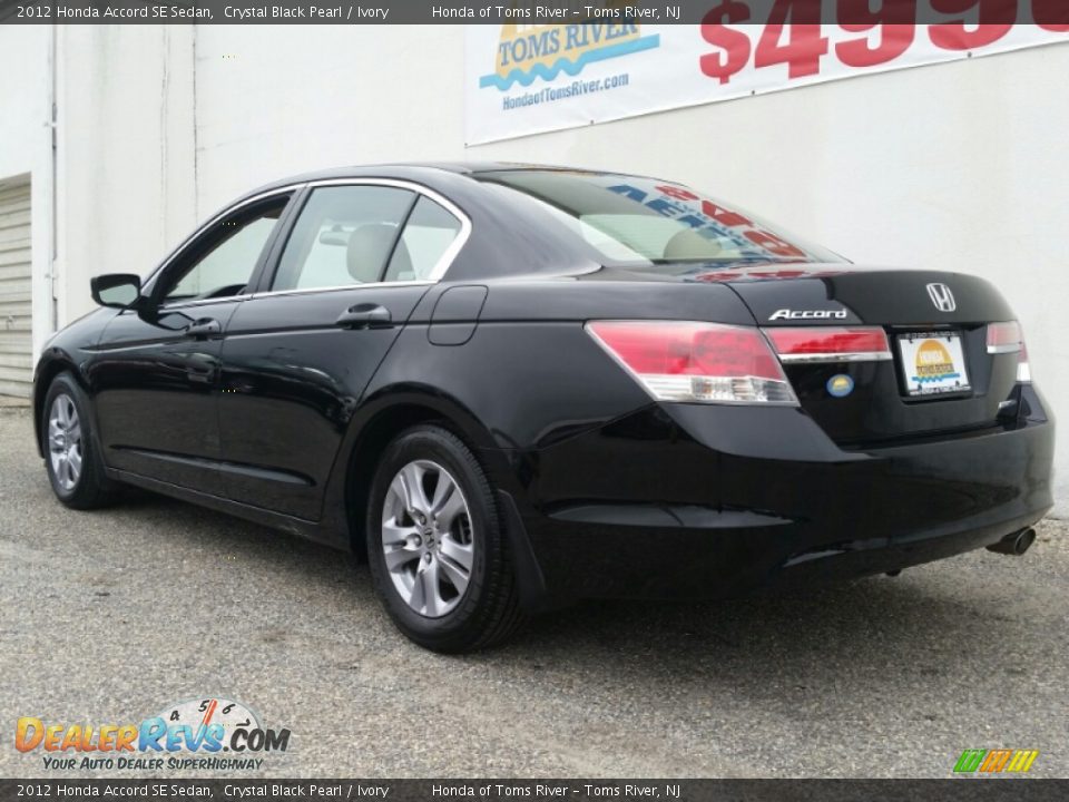 2012 Honda Accord SE Sedan Crystal Black Pearl / Ivory Photo #4