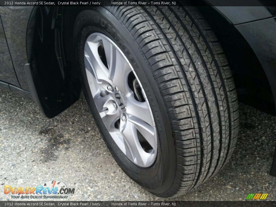 2012 Honda Accord SE Sedan Crystal Black Pearl / Ivory Photo #5