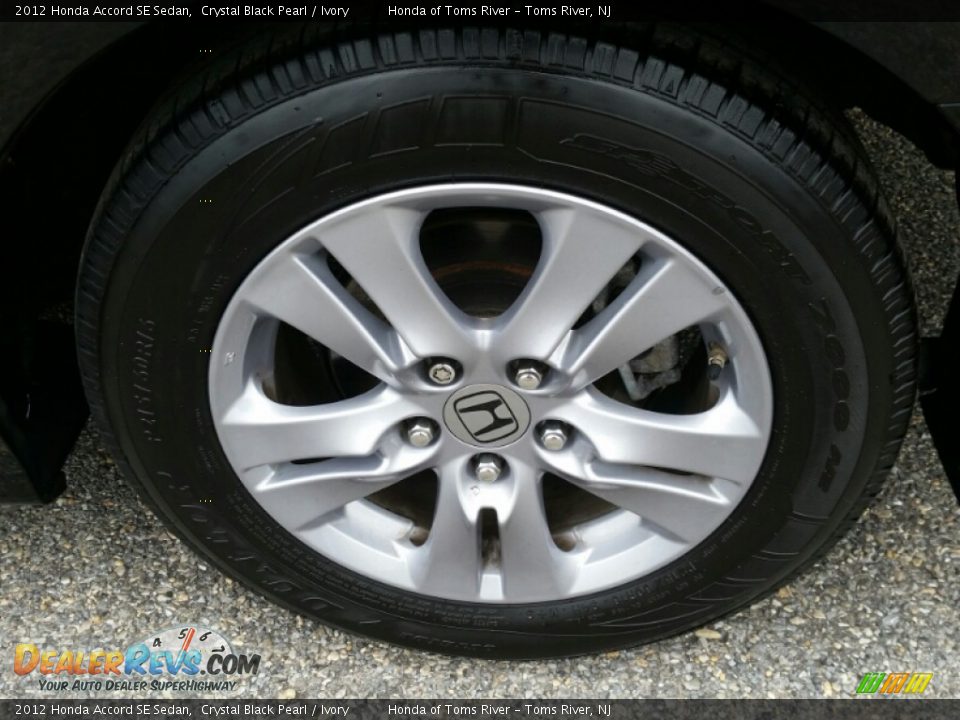2012 Honda Accord SE Sedan Crystal Black Pearl / Ivory Photo #6