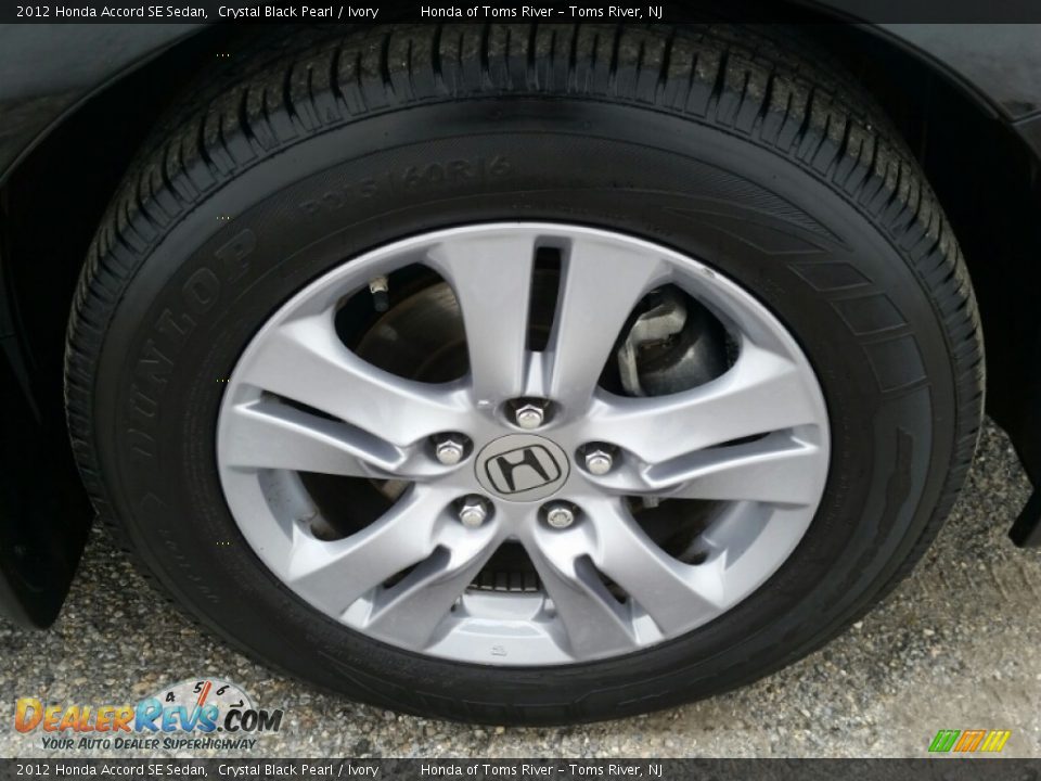 2012 Honda Accord SE Sedan Crystal Black Pearl / Ivory Photo #7