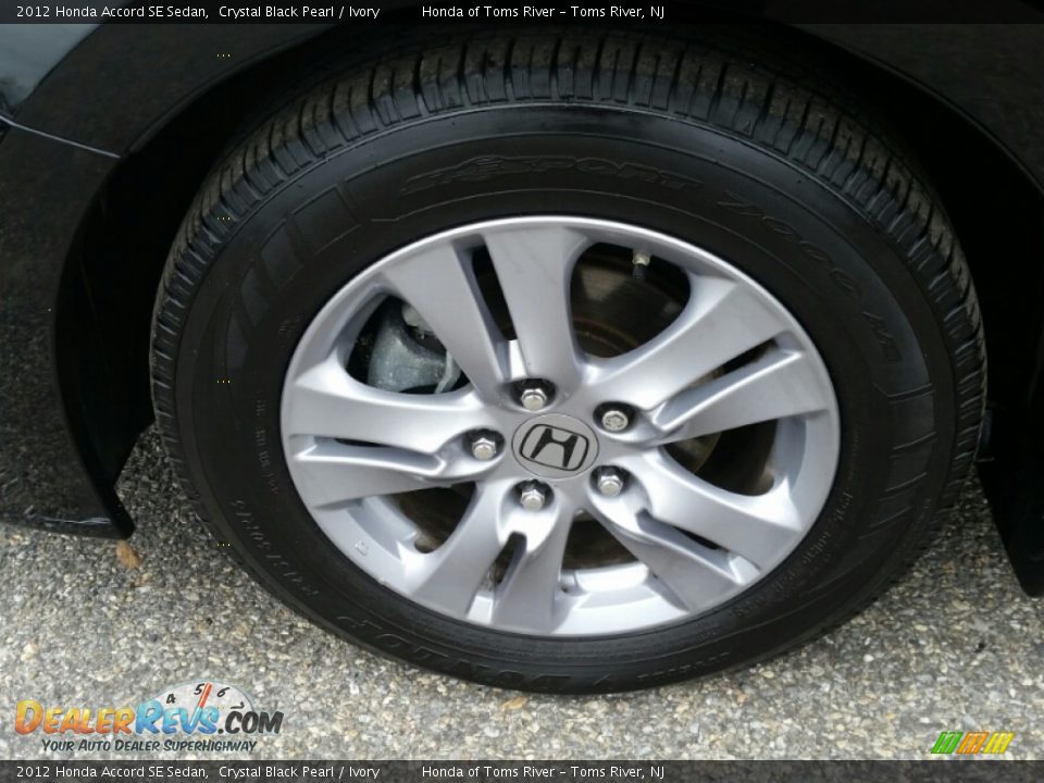 2012 Honda Accord SE Sedan Crystal Black Pearl / Ivory Photo #8
