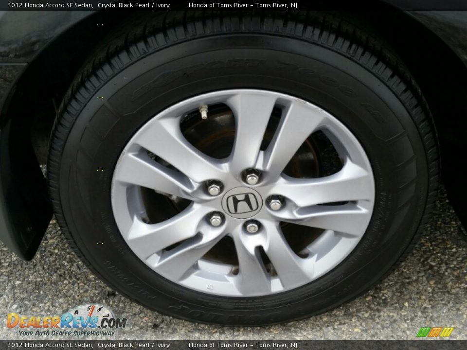 2012 Honda Accord SE Sedan Crystal Black Pearl / Ivory Photo #9