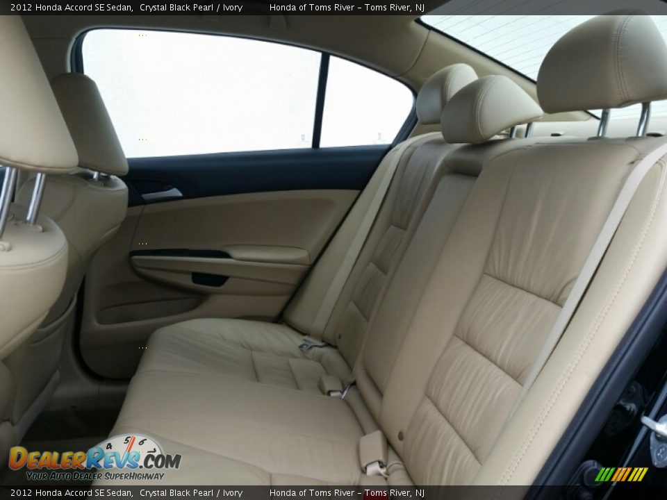2012 Honda Accord SE Sedan Crystal Black Pearl / Ivory Photo #10