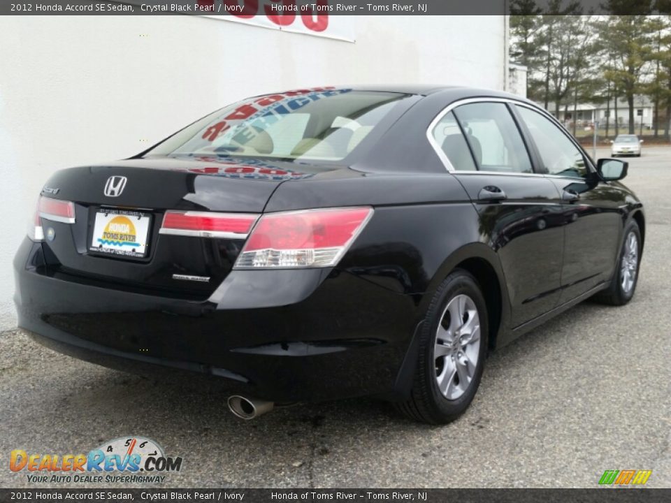 2012 Honda Accord SE Sedan Crystal Black Pearl / Ivory Photo #23