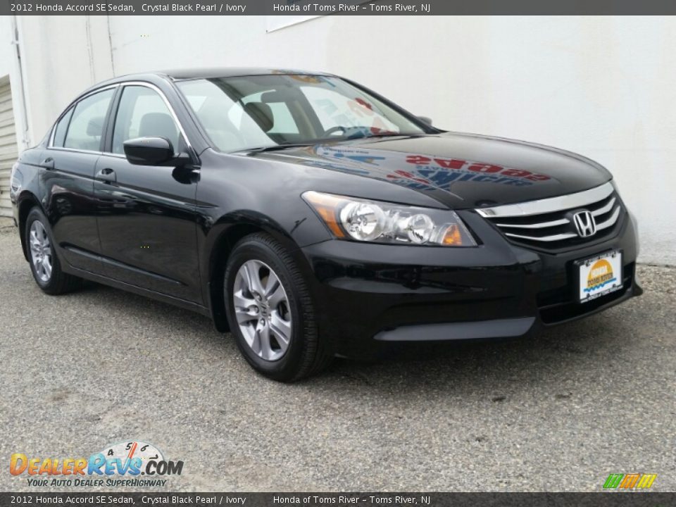 2012 Honda Accord SE Sedan Crystal Black Pearl / Ivory Photo #25