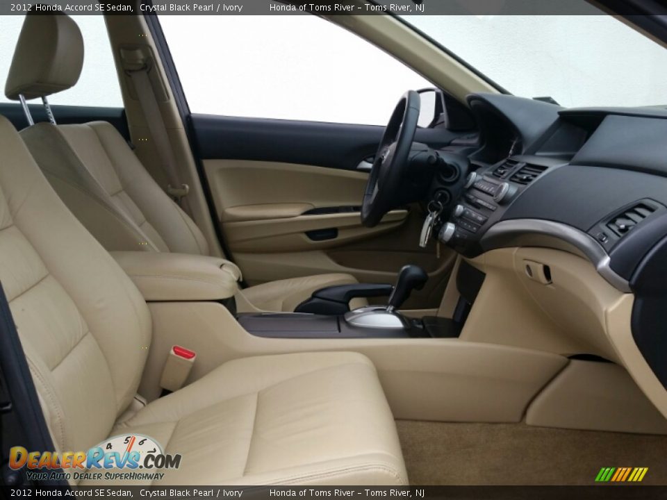 2012 Honda Accord SE Sedan Crystal Black Pearl / Ivory Photo #27