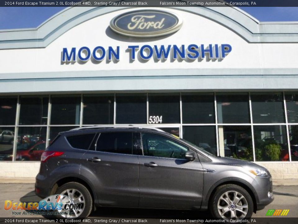 2014 Ford Escape Titanium 2.0L EcoBoost 4WD Sterling Gray / Charcoal Black Photo #1