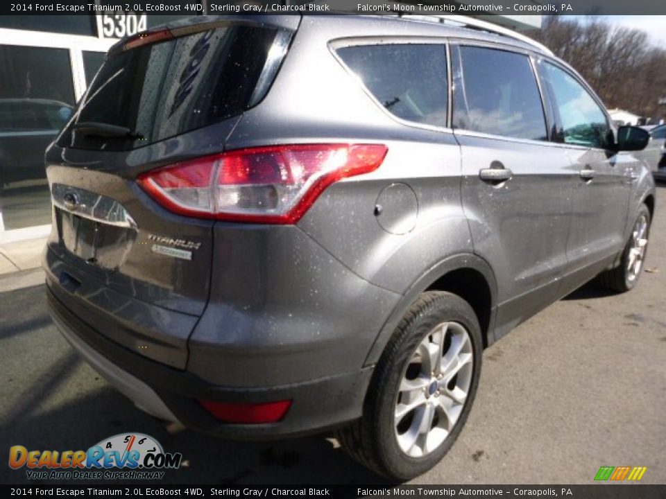 2014 Ford Escape Titanium 2.0L EcoBoost 4WD Sterling Gray / Charcoal Black Photo #8