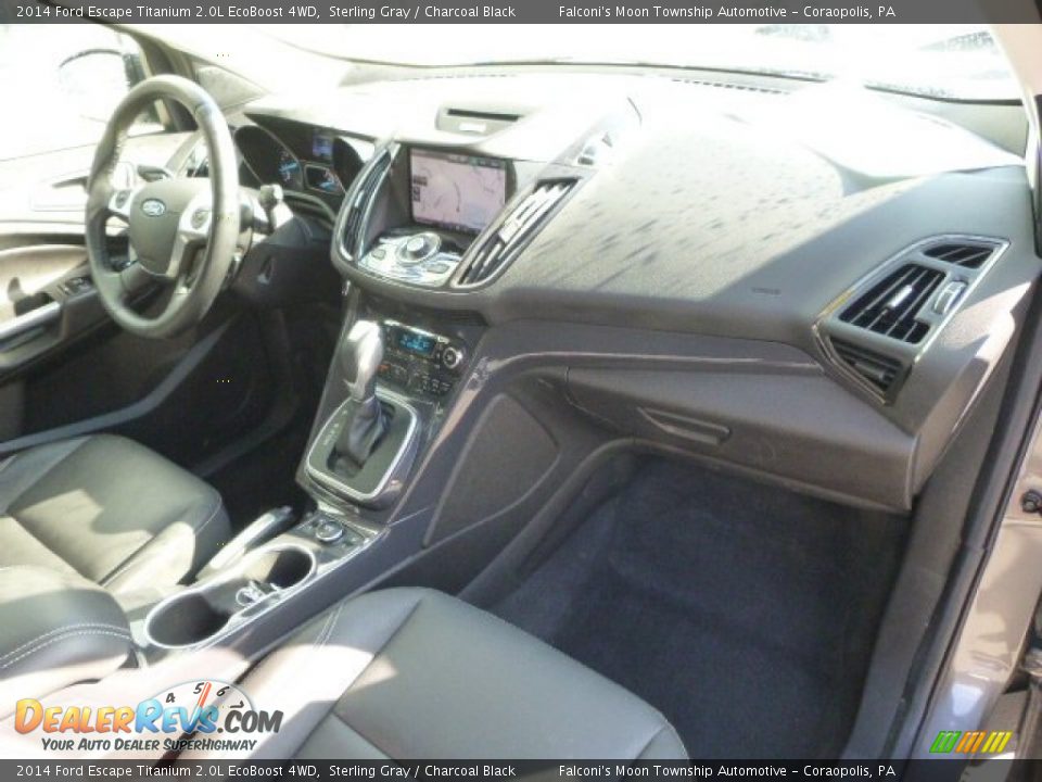 2014 Ford Escape Titanium 2.0L EcoBoost 4WD Sterling Gray / Charcoal Black Photo #11