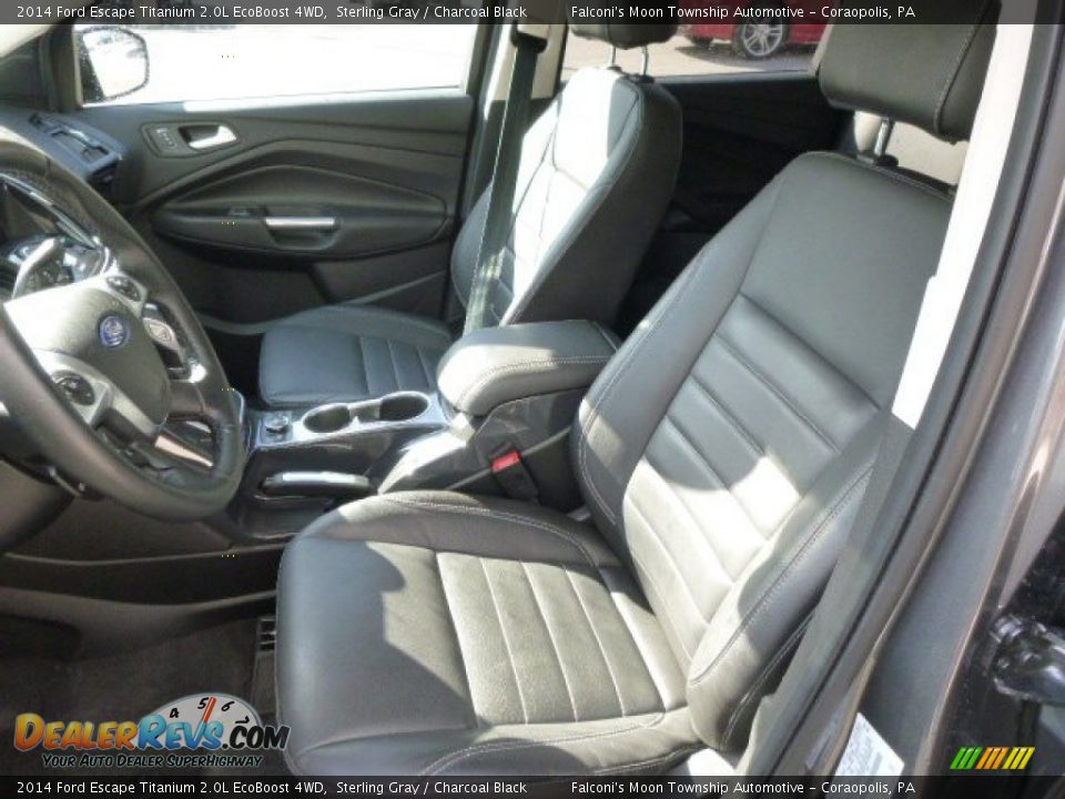 2014 Ford Escape Titanium 2.0L EcoBoost 4WD Sterling Gray / Charcoal Black Photo #15