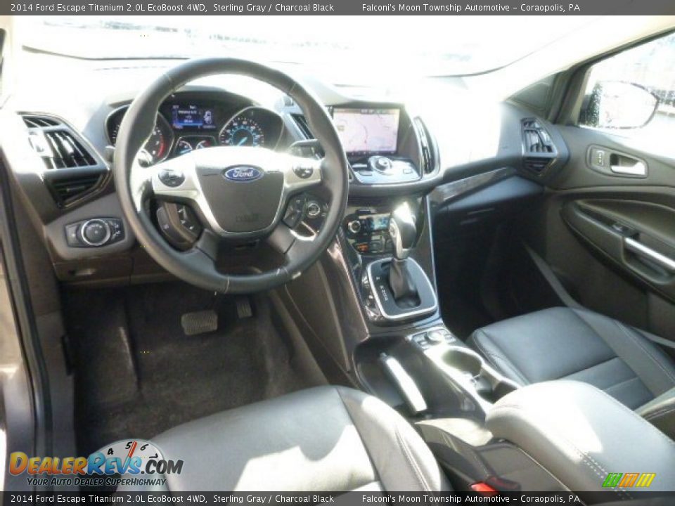 2014 Ford Escape Titanium 2.0L EcoBoost 4WD Sterling Gray / Charcoal Black Photo #17