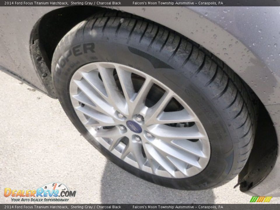 2014 Ford Focus Titanium Hatchback Sterling Gray / Charcoal Black Photo #4