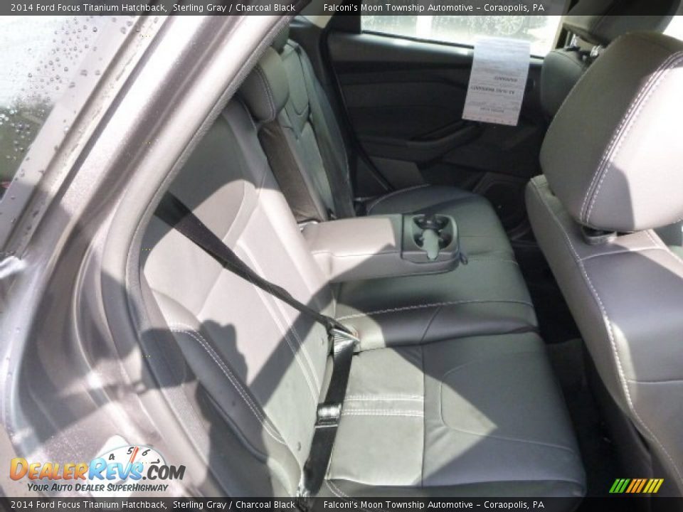 2014 Ford Focus Titanium Hatchback Sterling Gray / Charcoal Black Photo #13