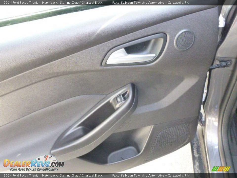 2014 Ford Focus Titanium Hatchback Sterling Gray / Charcoal Black Photo #18