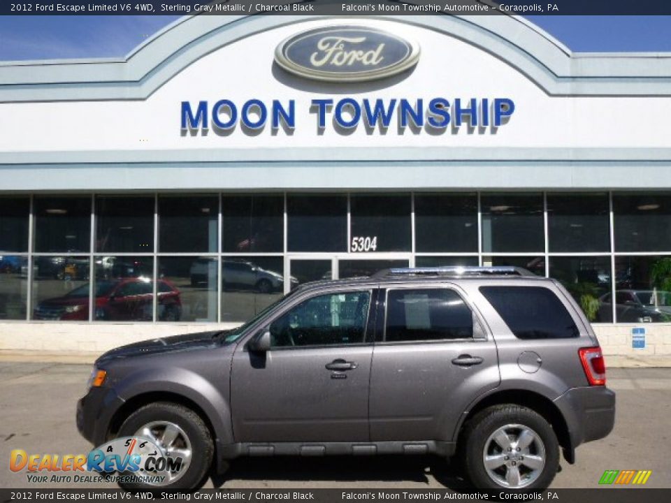 2012 Ford Escape Limited V6 4WD Sterling Gray Metallic / Charcoal Black Photo #6