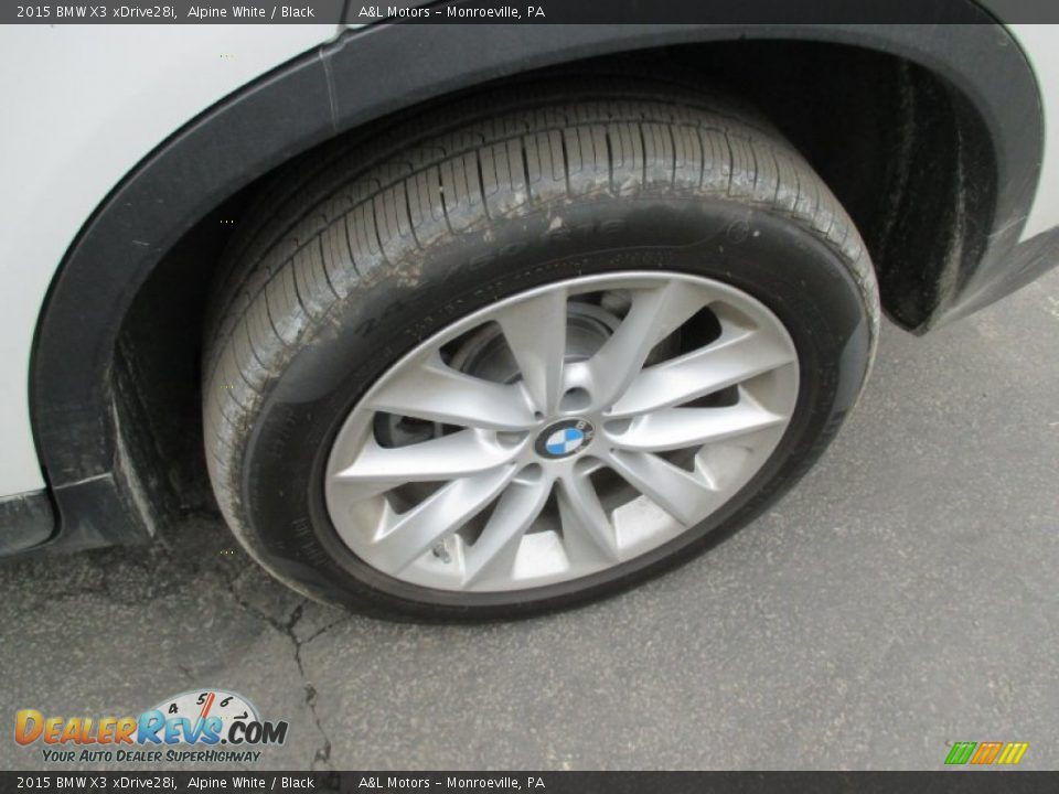 2015 BMW X3 xDrive28i Alpine White / Black Photo #3