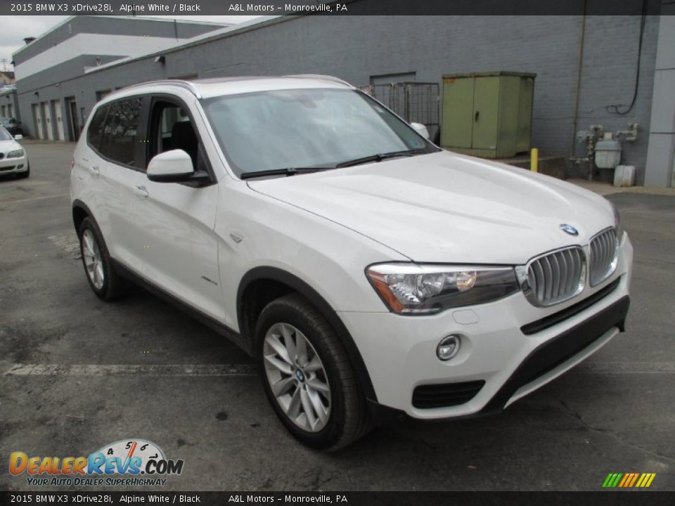 2015 BMW X3 xDrive28i Alpine White / Black Photo #8