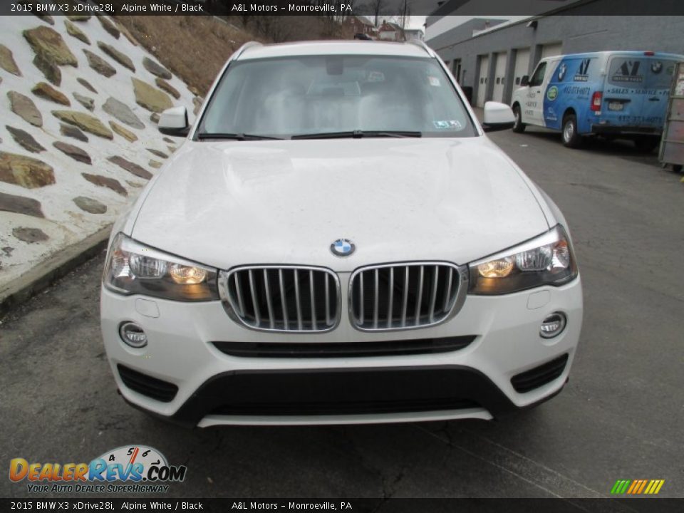 2015 BMW X3 xDrive28i Alpine White / Black Photo #9