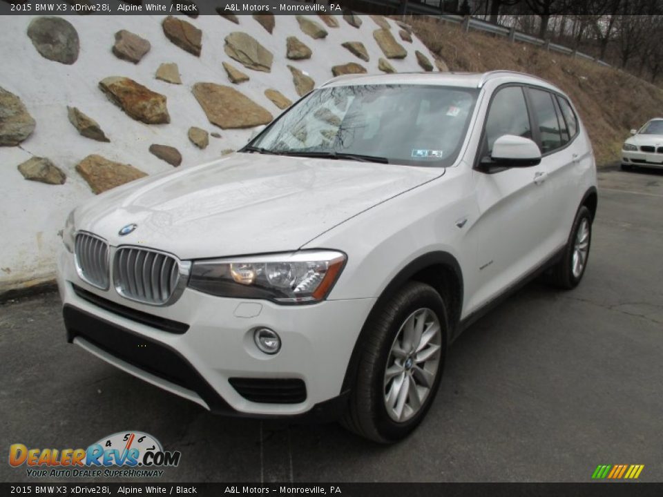 2015 BMW X3 xDrive28i Alpine White / Black Photo #10