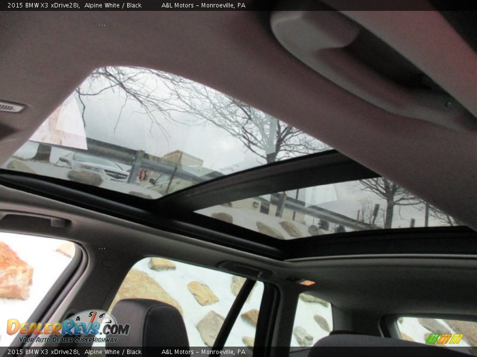 2015 BMW X3 xDrive28i Alpine White / Black Photo #12